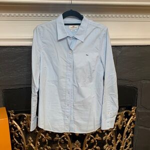 🐳 Vineyard Vines Sky Blue Women's Blouse
